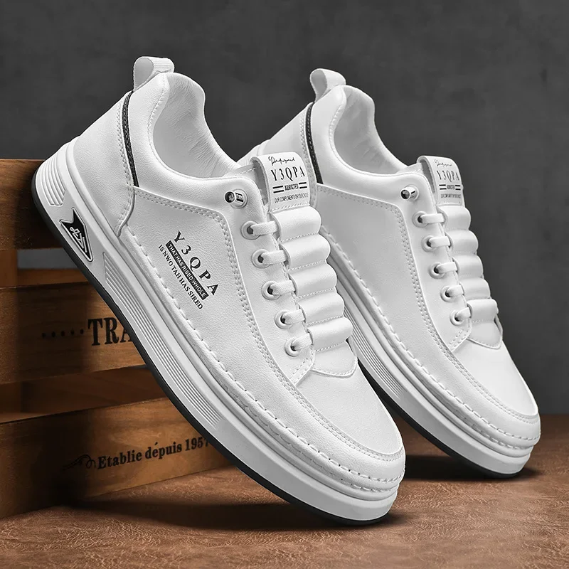 Brand Men Casual Shoes Soft Sole Comfortable Driving Shoes Male Fashion Leather Sneakers Designer Lightweight Men Walking Shoes