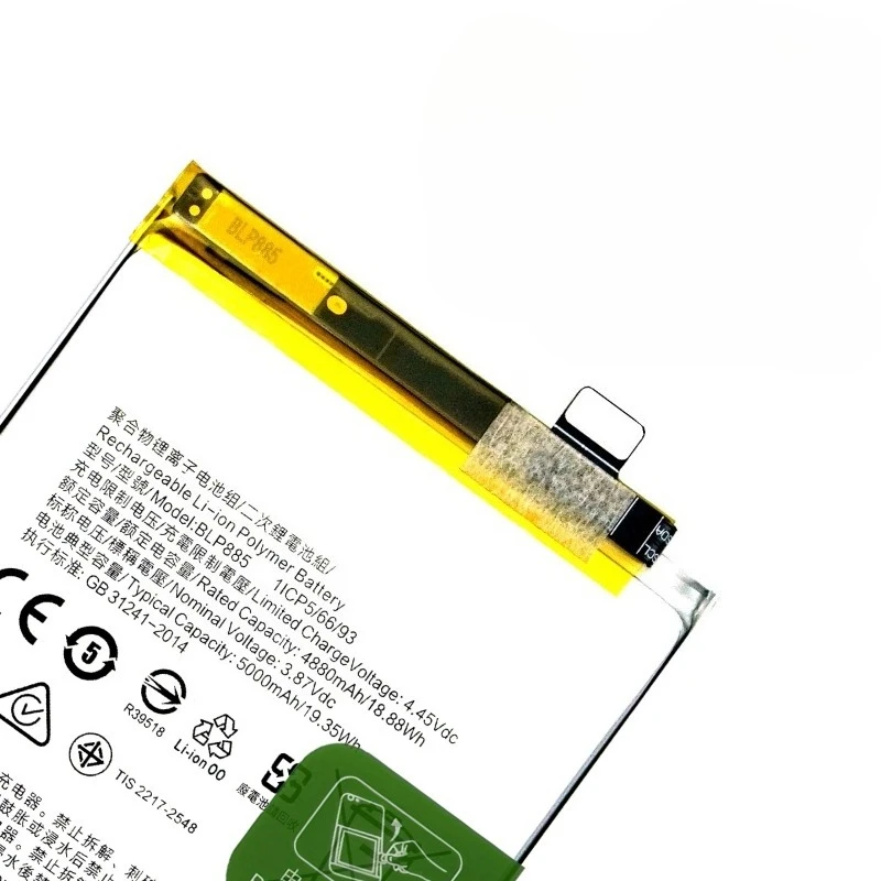 Batería BLP885 para OPPO A76, 0 ciclos, alta calidad y capacidad, reemplazo Grado A con herramientas 4
