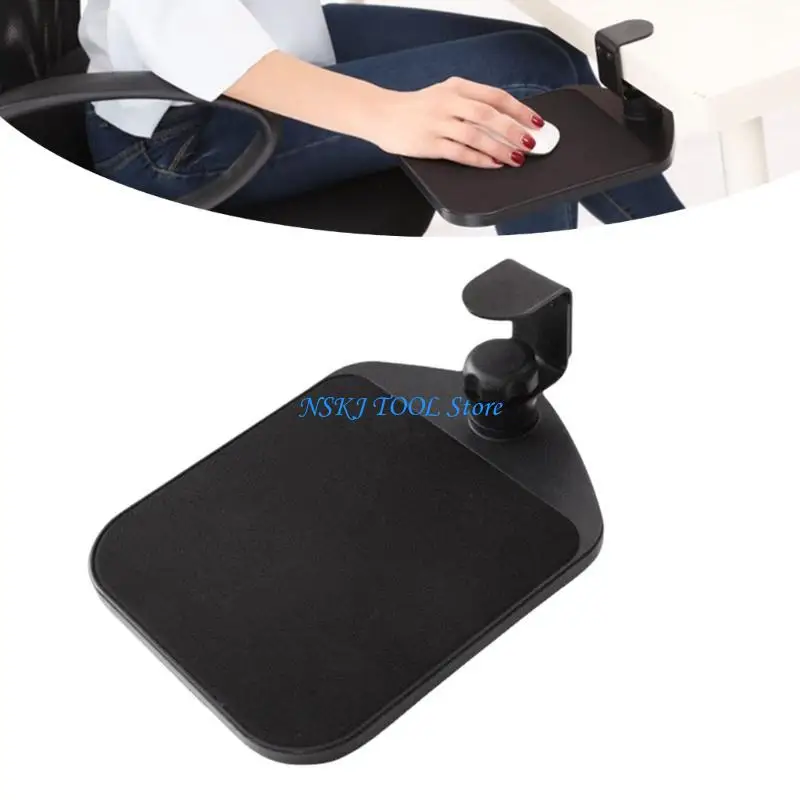 L8RC Practical Adjustable Keyboard Platform Clamp for Desk with Rotating Feature