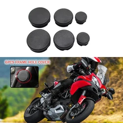For Ducati Multistrada 1200 1200S 2010-2014 2011 Motorcycle Frame Hole Cover Caps Plug Decorative Frame Cap Set Accessories