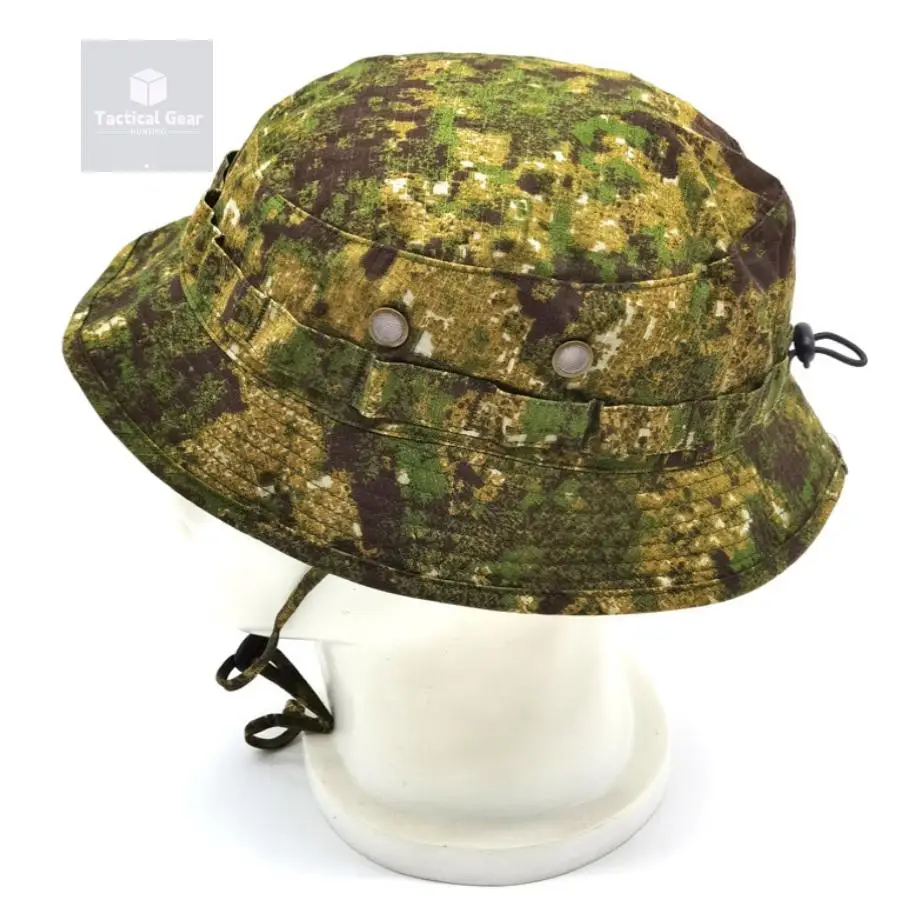 Short Brim Bush Hat Green Zone Camouflage Shade Waterproof Wear Breathable Tactical Fisherman Cap