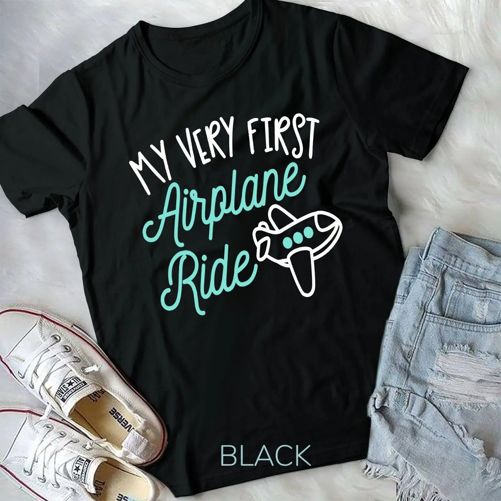 First Plane Flight Shirt My Very First Airplane Ride Tee Unisex T-shirt