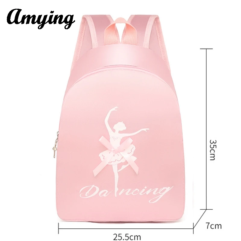 Cute School Backpack for Children, Latin Ballet Sports, Mala de ginástica, Saco de armazenamento para criança, Princess Bag para meninas, Kids