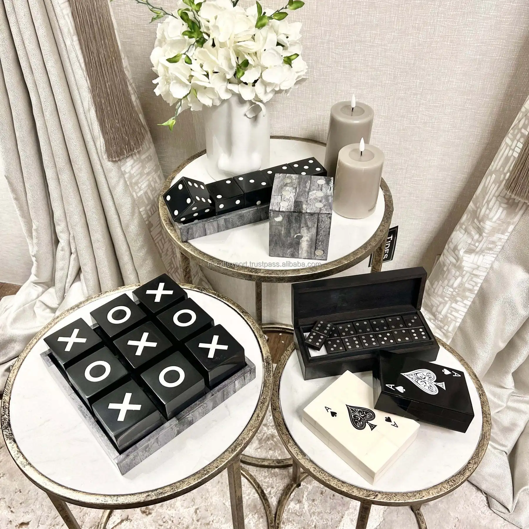 Best Quality Bone Inlay Mini Board Game XO Chess Board Game Family Children Puzzle Game Tic Tac Toe Toys For Kids