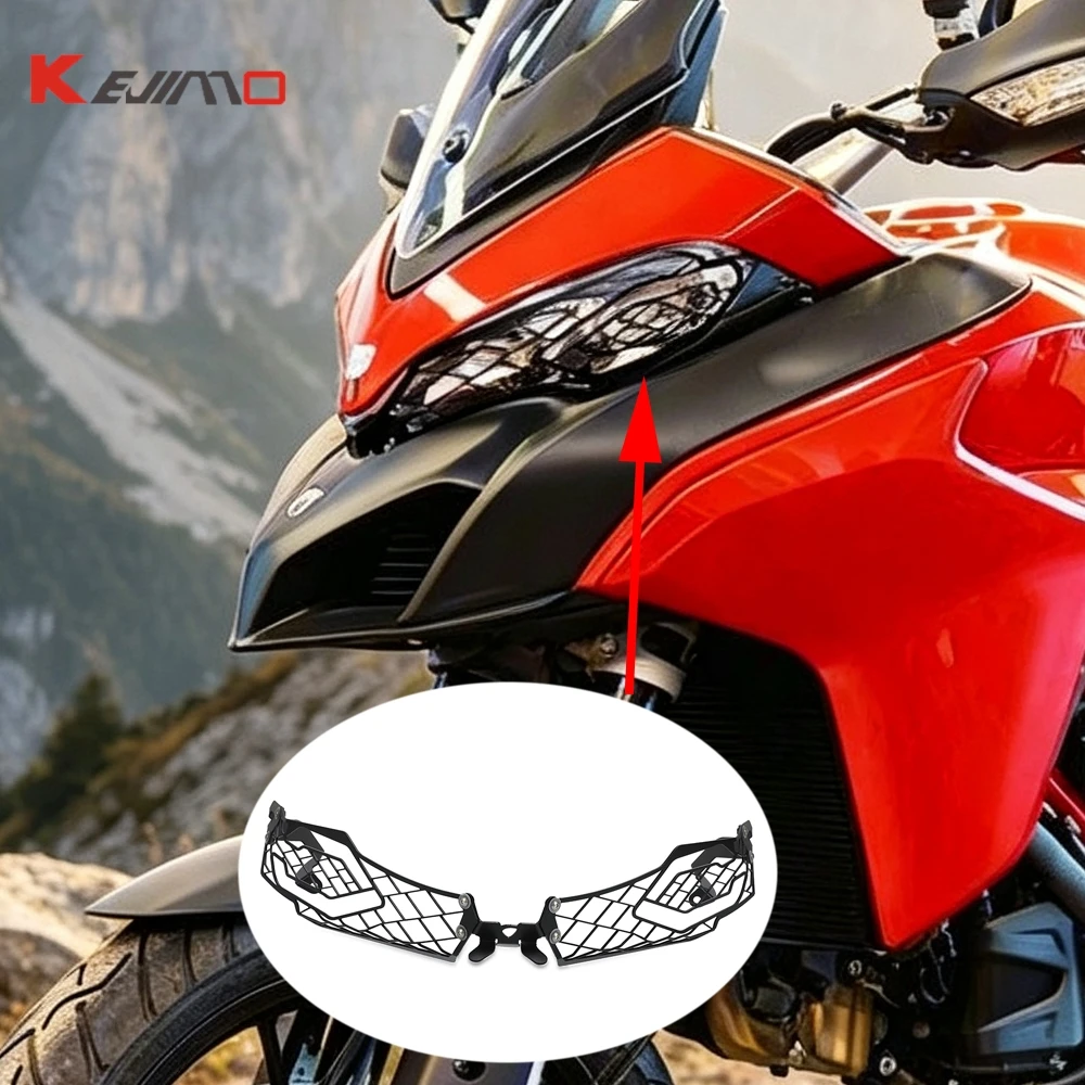 For Ducati MULTISTRADA 1260 1200 950 S D MULTISTRADA1200 Headlight Protector Grille Guard Cover Protection Grill Motorcycle