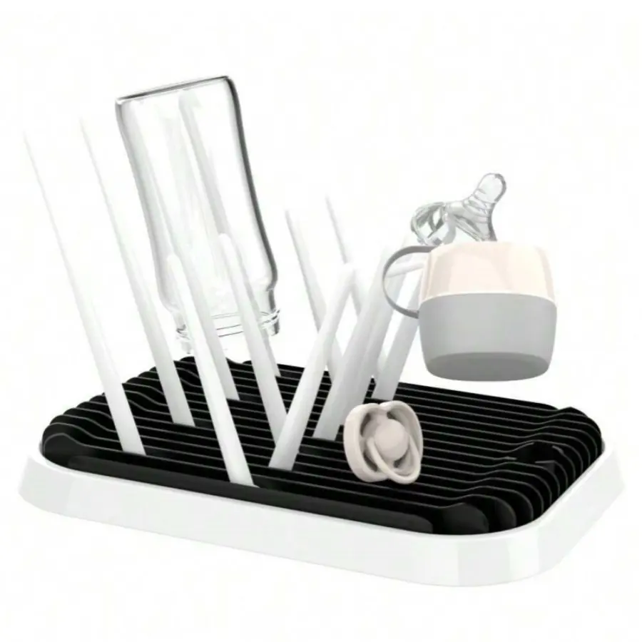 Baby Bottle Drying Rack, Multi-Functional Portable, Detachable, Two-Layer Nipple Draining Rack for Baby Drying