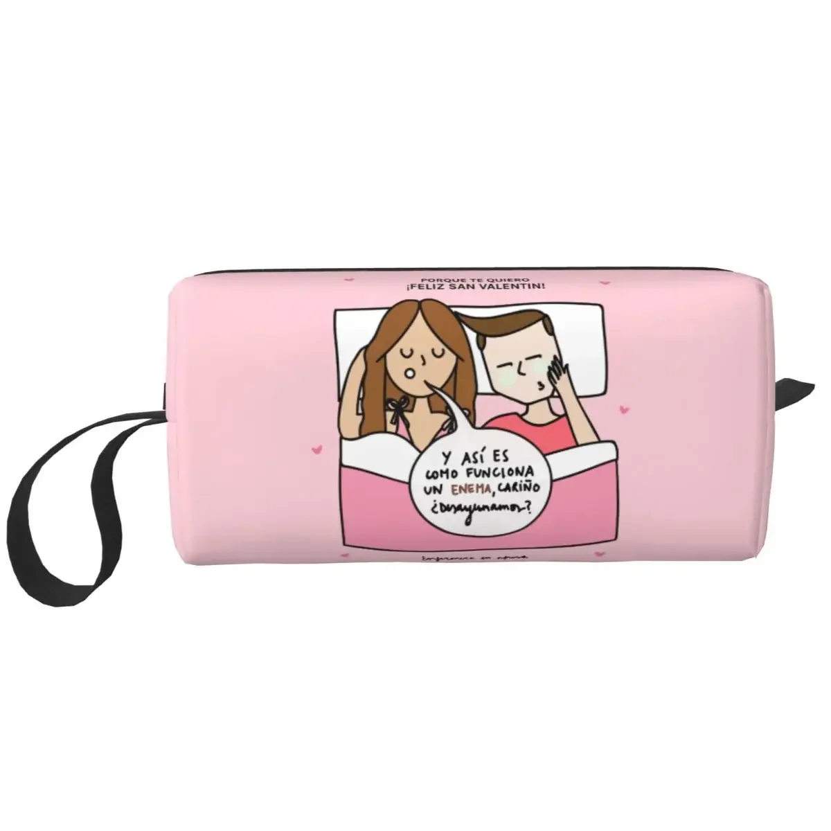 Enfermera En Apuros Cartoon Doctors Nurse Travel Cosmetic Bag for Women Toiletry Makeup Organizer Lady Beauty Storage Dopp Kit