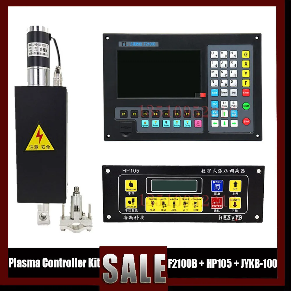 

Plasma Controller Kit F2100b + Hp105 Torch Height Controller + Jykb-100-dc24v/T3 For Plasma Cutting Machine Cutting Machine