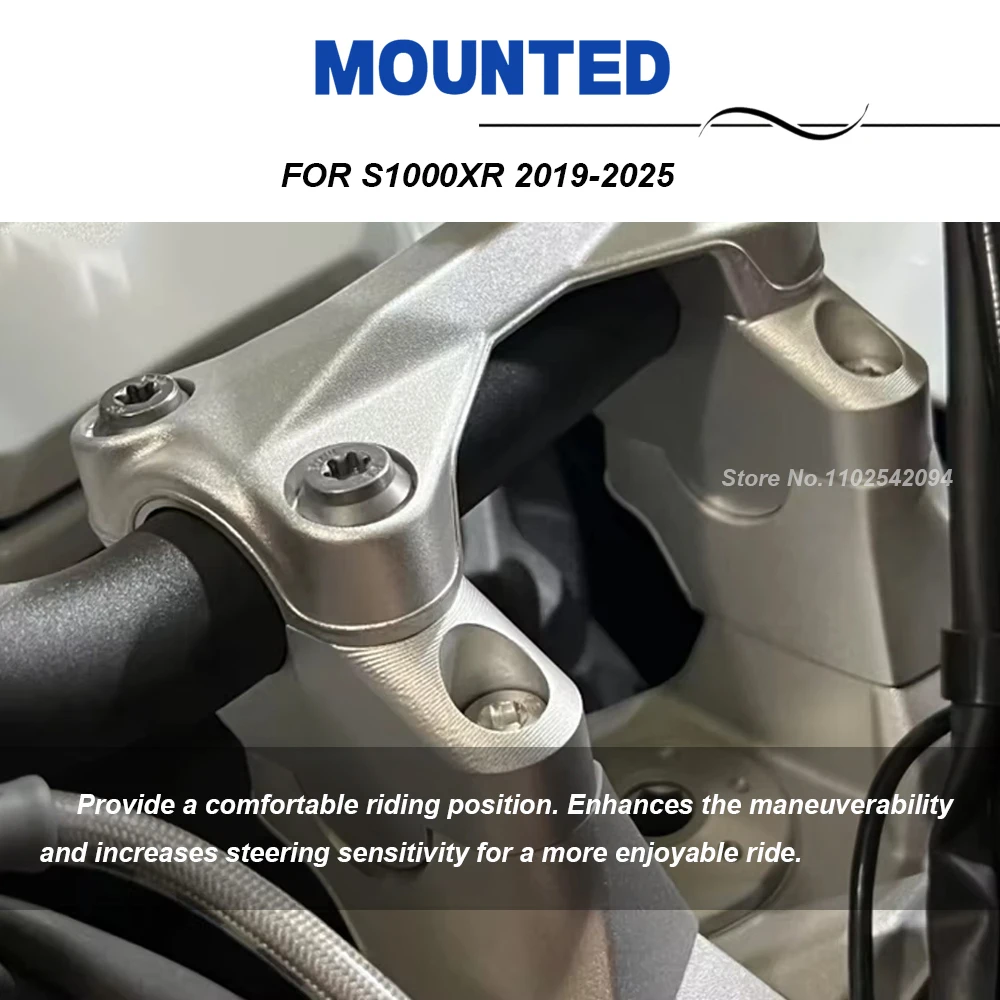Motorcycle Back Move Extend Handlebar Rise Mounting Adapter Heighten Up Lift Kits For S1000XR 2019 2020 2021 2022 2023 2024 2025