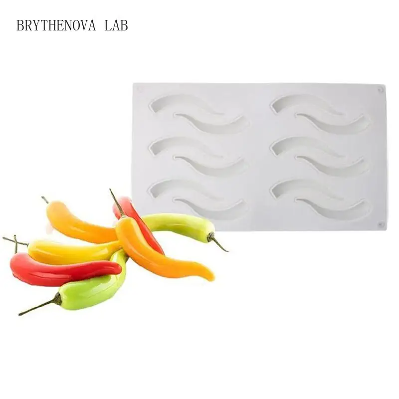 Chilli Silicone Mold 3D Realistic Pepper Vegetable Candle Mould Diys Scented Vegetable Candle Mould for Halloween Christmas