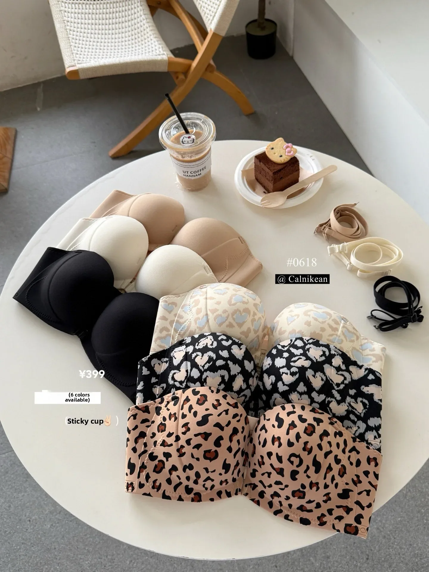 Modischer, seitlich gekreuzter, trägerloser Bandeau-BH mit Schnallendesign, bequemer, stützender Push-up-BH für Damen – Detail 5