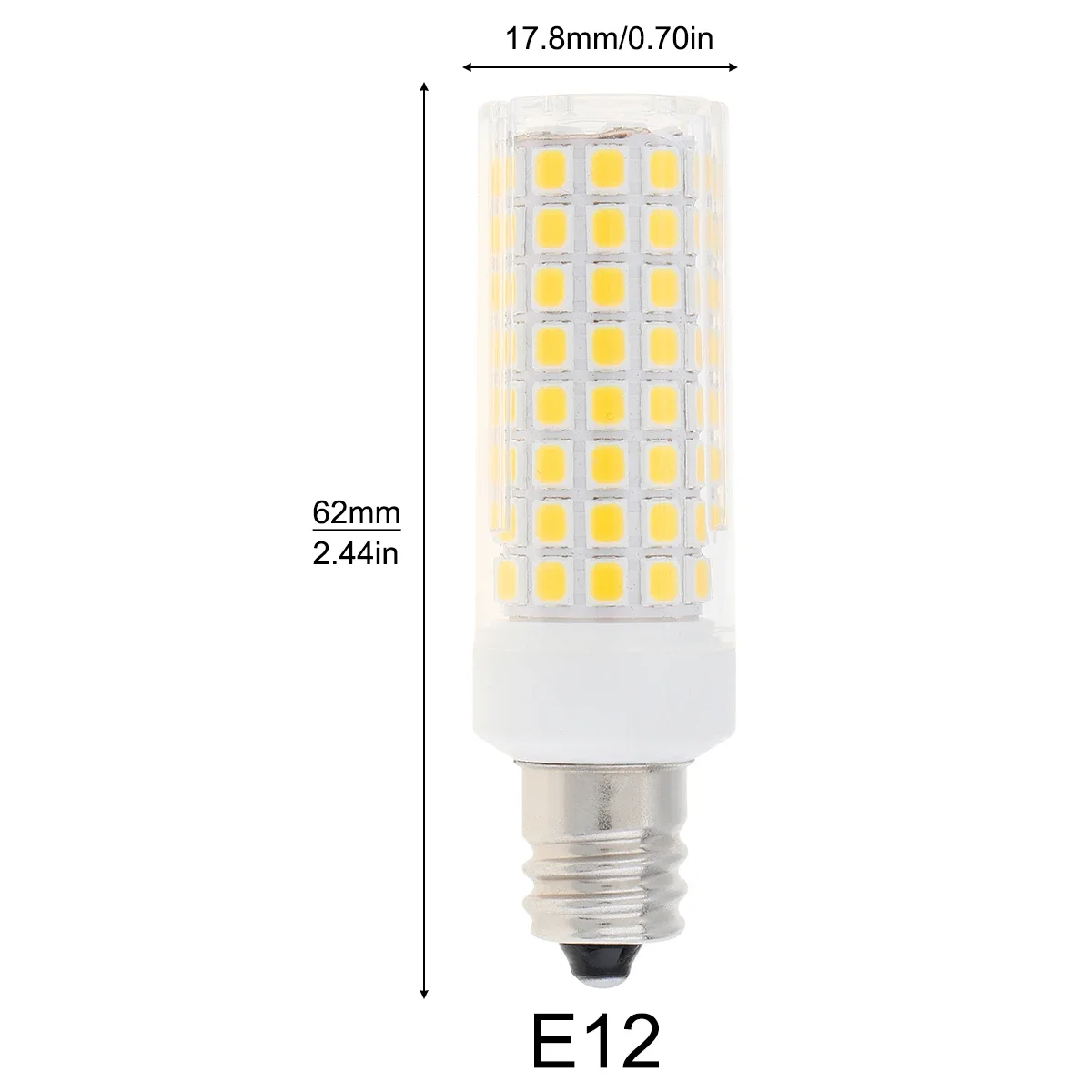 Pop Mini 102 LEDs Corn Bulbs E12 110V / 220V LED Bulb Lamp 2835SMD 360 Beam Angle Replace Halogen Chandelier Lights