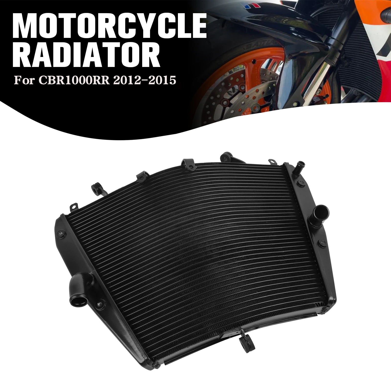 

For Honda CBR1000RR CBR 1000 RR CBR1000 RR 2012-2015 Motorcycle Aluminium Engine Radiator Cooler Coolant Cooling Water Tank
