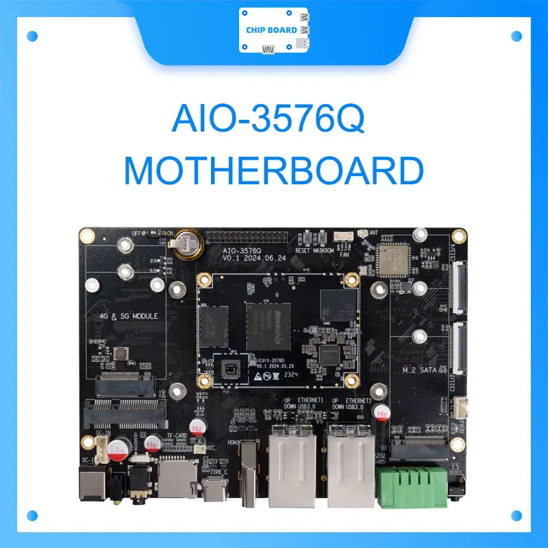 

AIO-3576Q, Rackchip RK3576, обновленно,Материнская плата