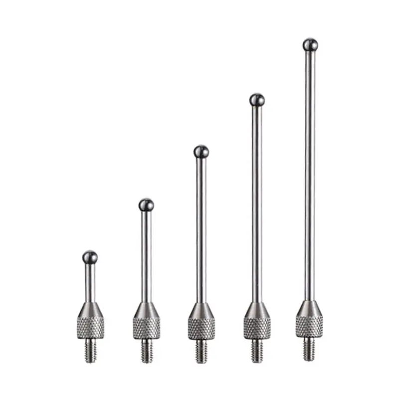 ABMI-CNC Probe Heads 5Pcs M2.5 2Mm Stylus Ball 10-50Mm Porcelain Shaft Touch Probe Tools Parts,