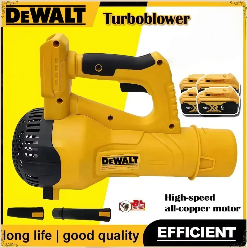 

Беспроводная воздуходувка DEWALT 38000 об/мин, бесщеточная, ручная, для уборки листьев, турбо-воздуходувка, электроинструмент