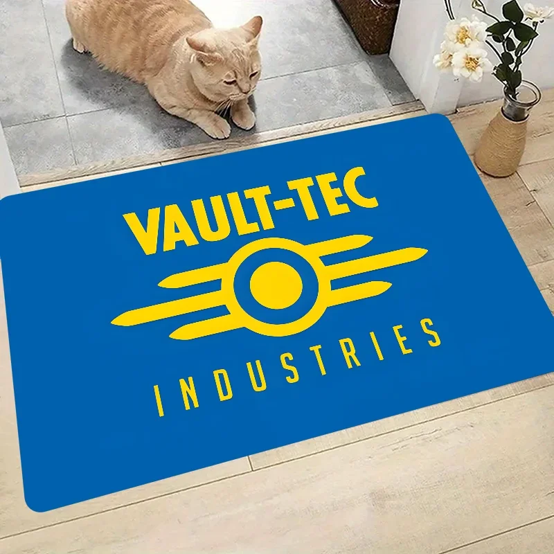 1PC Vault-Tec Caesar's Legion Brotherhood Of Steel Floor Mat Anti-Slip Handmade Tufted Rug Carpet Living Room Entrance Rug