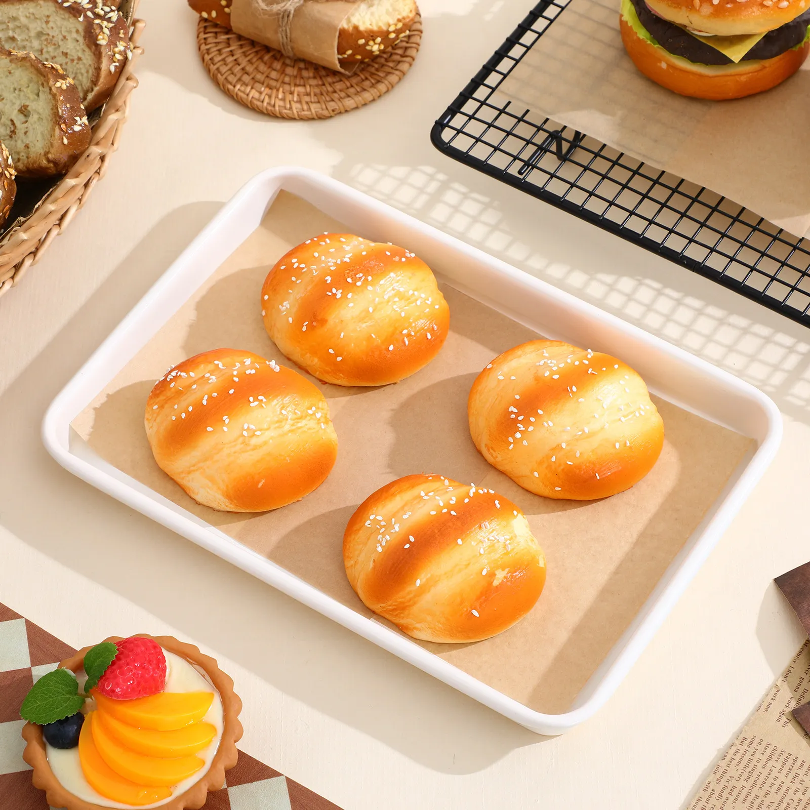 

500 Sheets Oilproof Paper Premium Absorbing Greaseproof Food Wrapping Paper for Fried Snacks Baking Snack Shop Catering