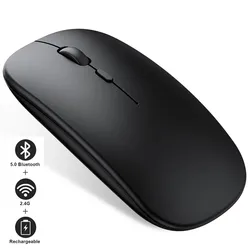 For Huawei Dell Xiaomi Apple high quality 2.4g wireless mouse Bluetooth version dual mode 5.0 silent rechargeable mice