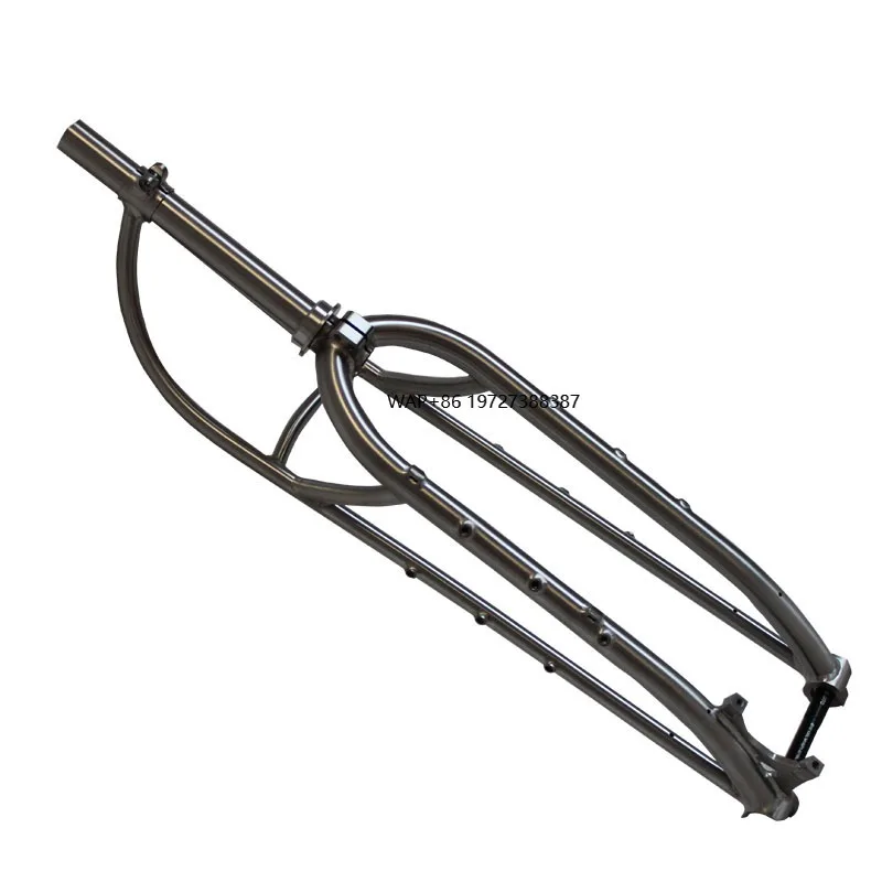 

Titanium Alloy Made Bike Truss Fork with 180mm Disc Brake and Thru Axle 110xM15 Design