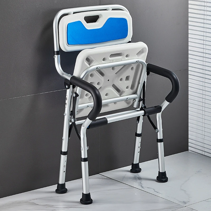 Elderly pregnant women bathroom shower chair anti-tip foldable Japanese non-slip bathroom shower bench