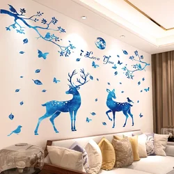 3D Home Bedroom Warm Wall Stickers Room Layout Living Room Stickers Wall Decoration Wallpaper Self-adhesive Wall paper