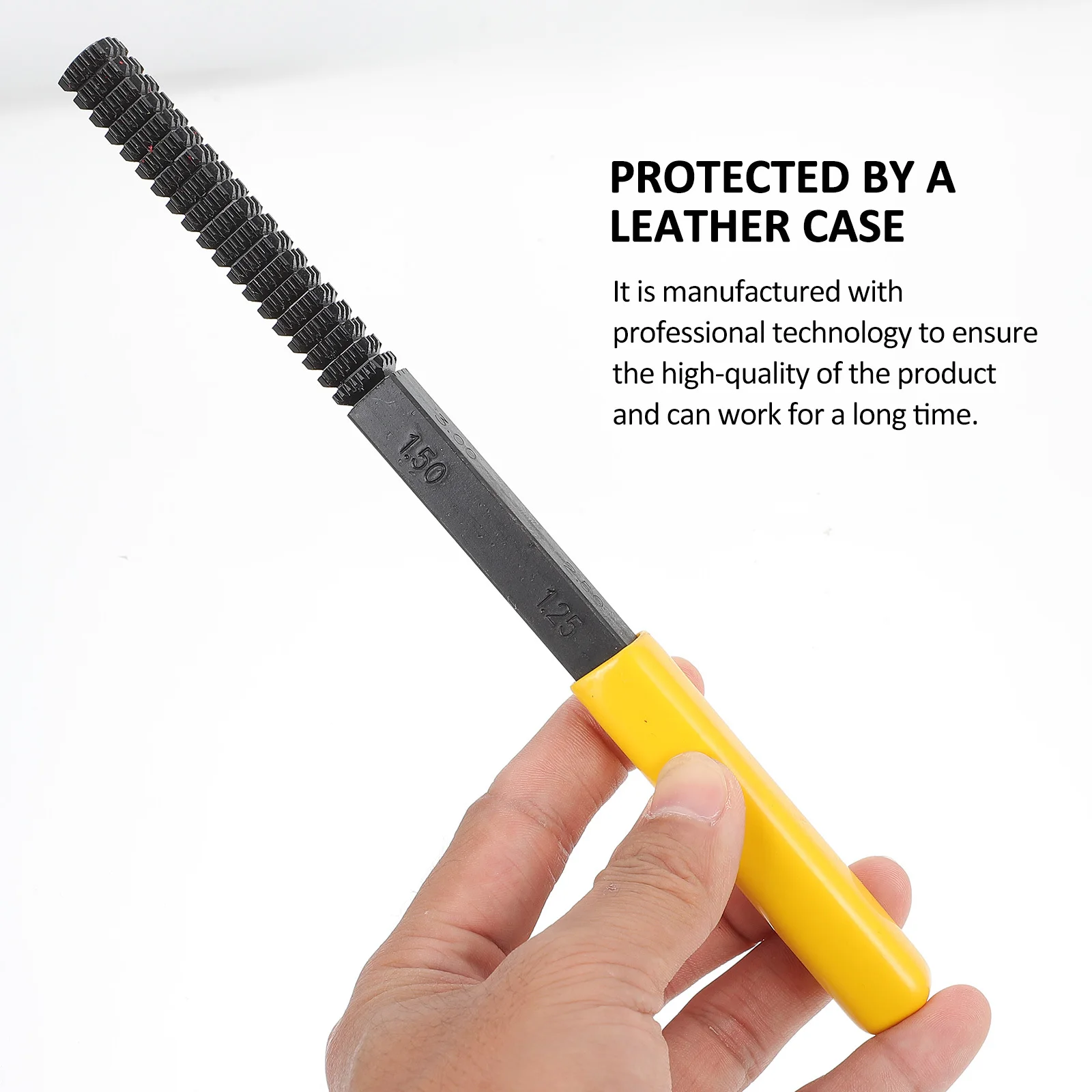 

8 Pieces Thread Restoring Hand File Set 1Mm to 25Mm Standard Thread Pitch Correction Tool High Quality Steel Teeth Correction