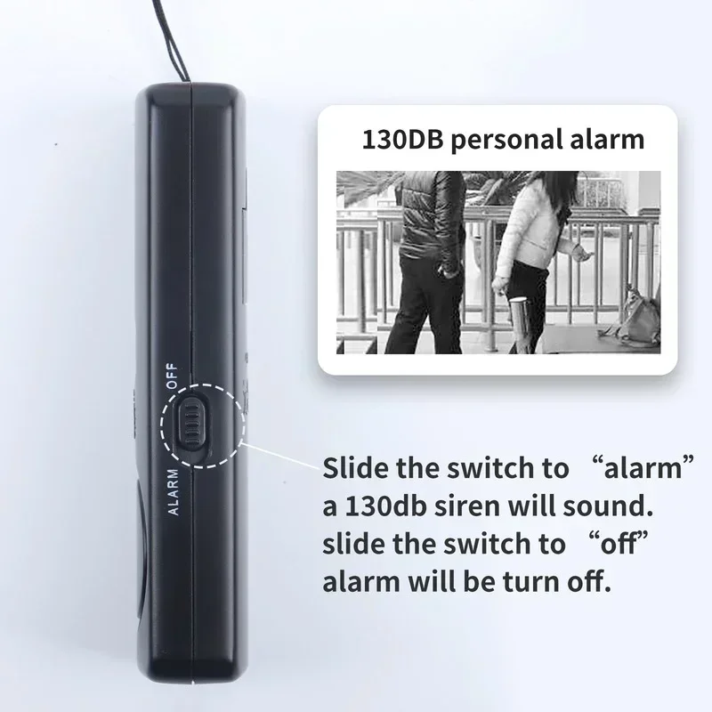 Allarme di autodifesa 120dB Sicurezza Proteggi Avviso Urlo Forte Allarme di emergenza Portachiavi Sicurezza personale per le donne Difesa