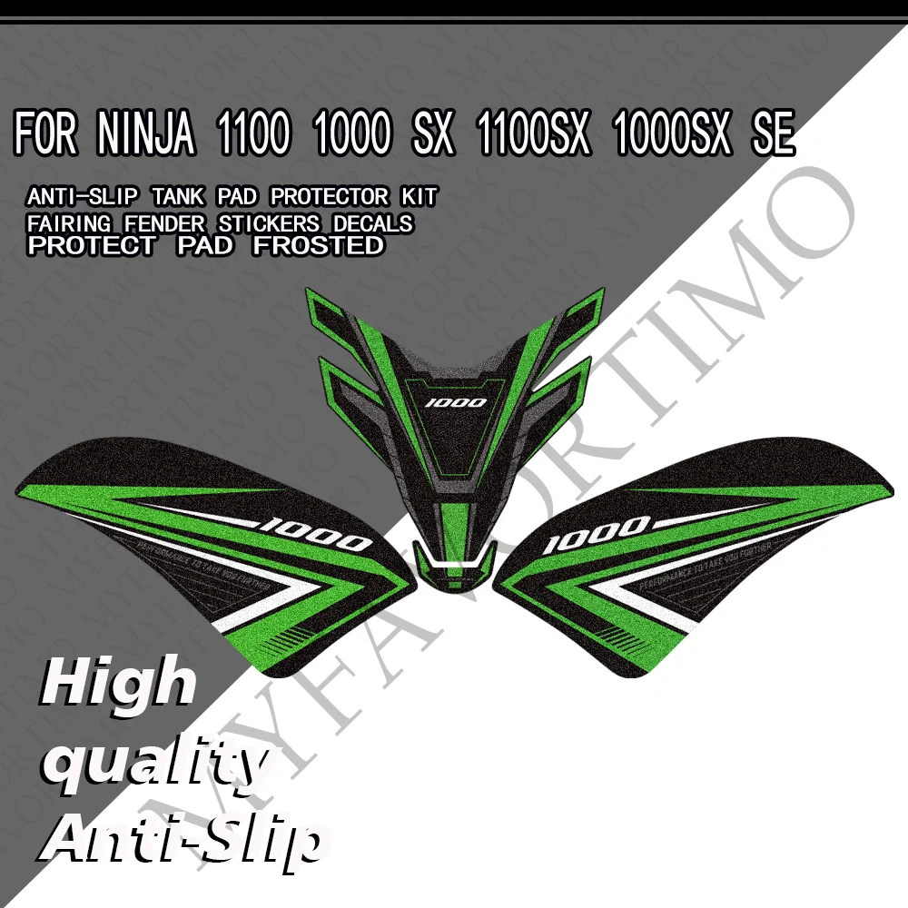 For Motorcycle Ninja 1100 1000 SX 1100SX 1000SX SE New Protect Pad Frosted Decals Scratch-Resistant Decals  Anti Slip Fuel Oil