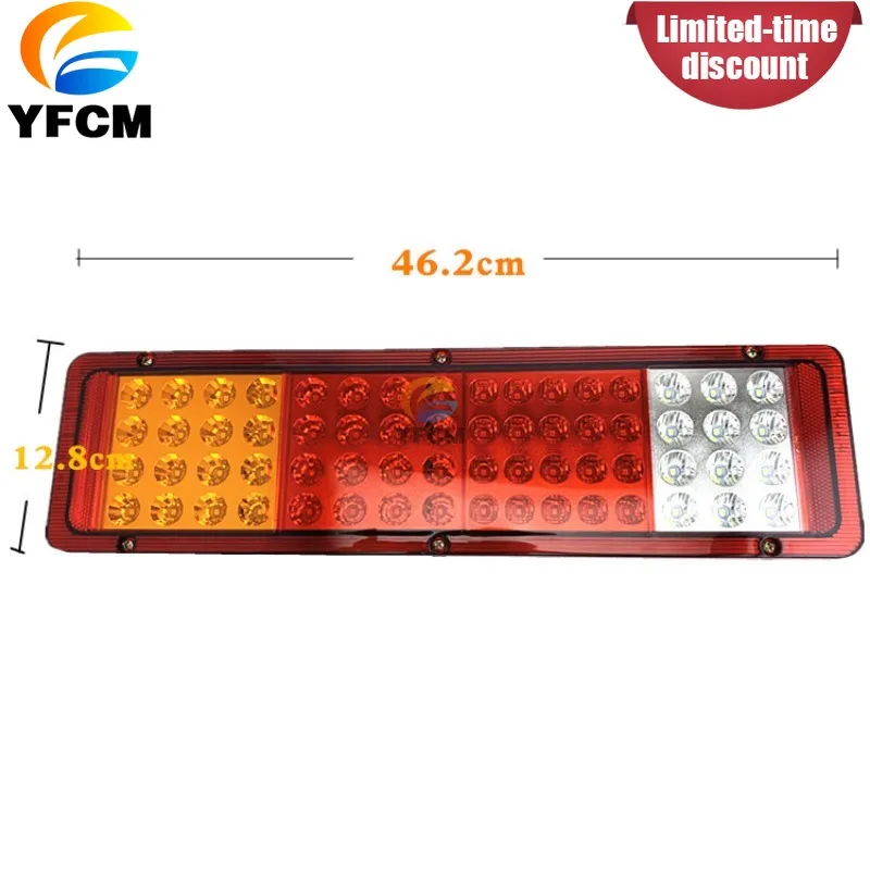 For Liberation Howo Steyr King Aolong Tianlong Truck Waterproof Electronic LED Rear Tail Light Assembly 24V