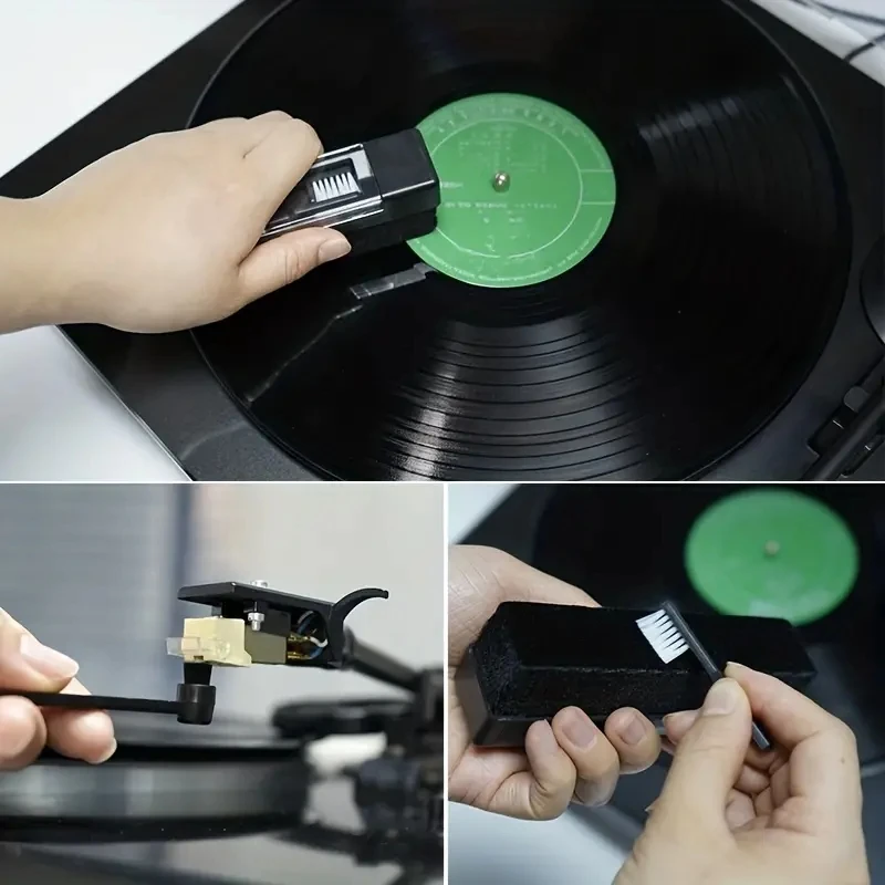 Vinyl Record Cleaner Brush for Dust Removal and Turntable Cleaning,Clean Your CD/LP Vinyl Records with Ease