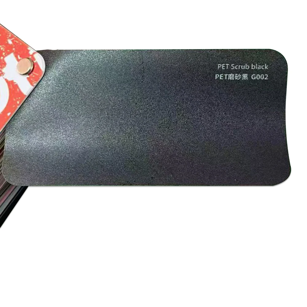 PET Automotive Vinyl Wrap Matte Black Scratch Resistant Long Lasting Automotive Color Change Film