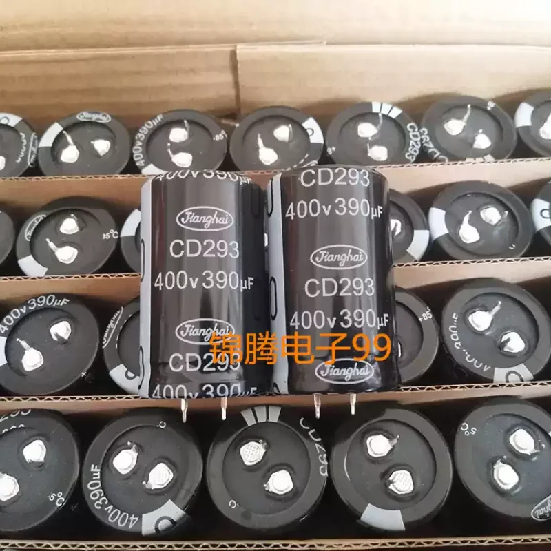 5-30pcs brand new original Jianghai CD293 390UF 400V inverter filter electrolytic capacitor 30 * 50
