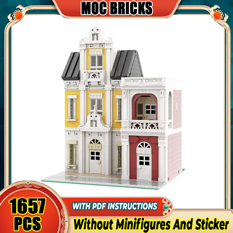 

City Street View Model Moc Building Bricks Modern Gardening Store Technology Modular Blocks Gift Christmas Toy DIY Sets Assembly