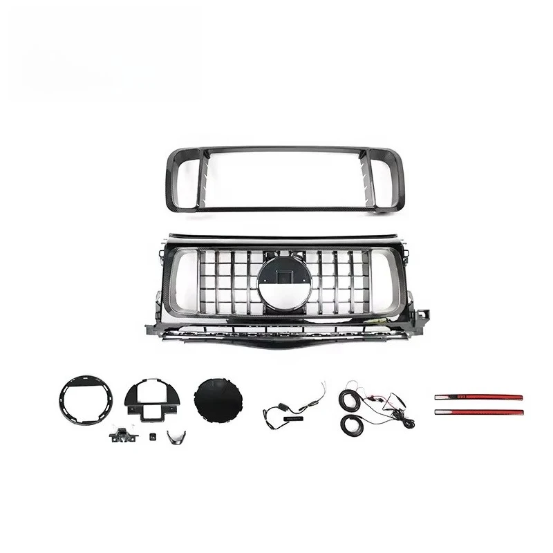 Dry Carbon G-class W464 W463A G500 G63 Bumper Grille for 2019y~ B900 Front Grille Frame Car Accessories Auto Parts