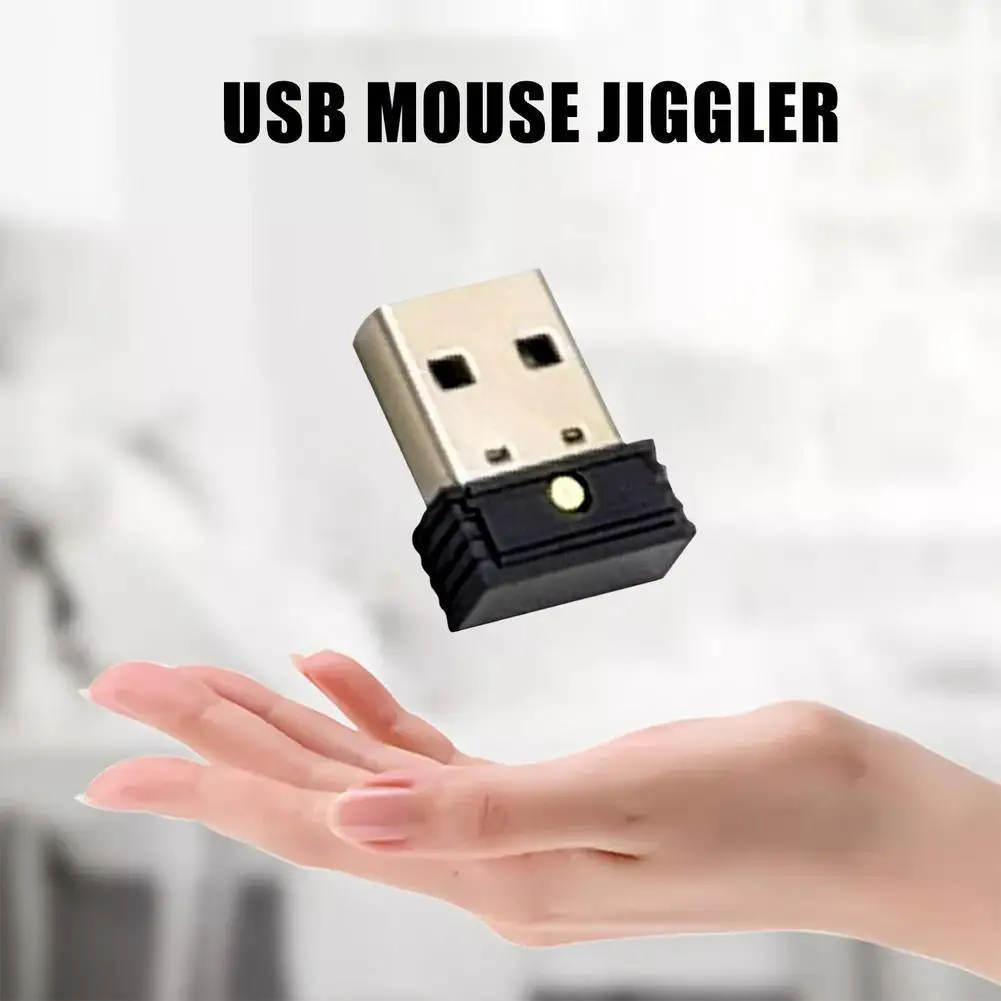 USB Automatic Moving Mouse To Prevent Computer Screen Lock Mini Mouse Mover Requires No Drivers Short Press To Switch Key Mode