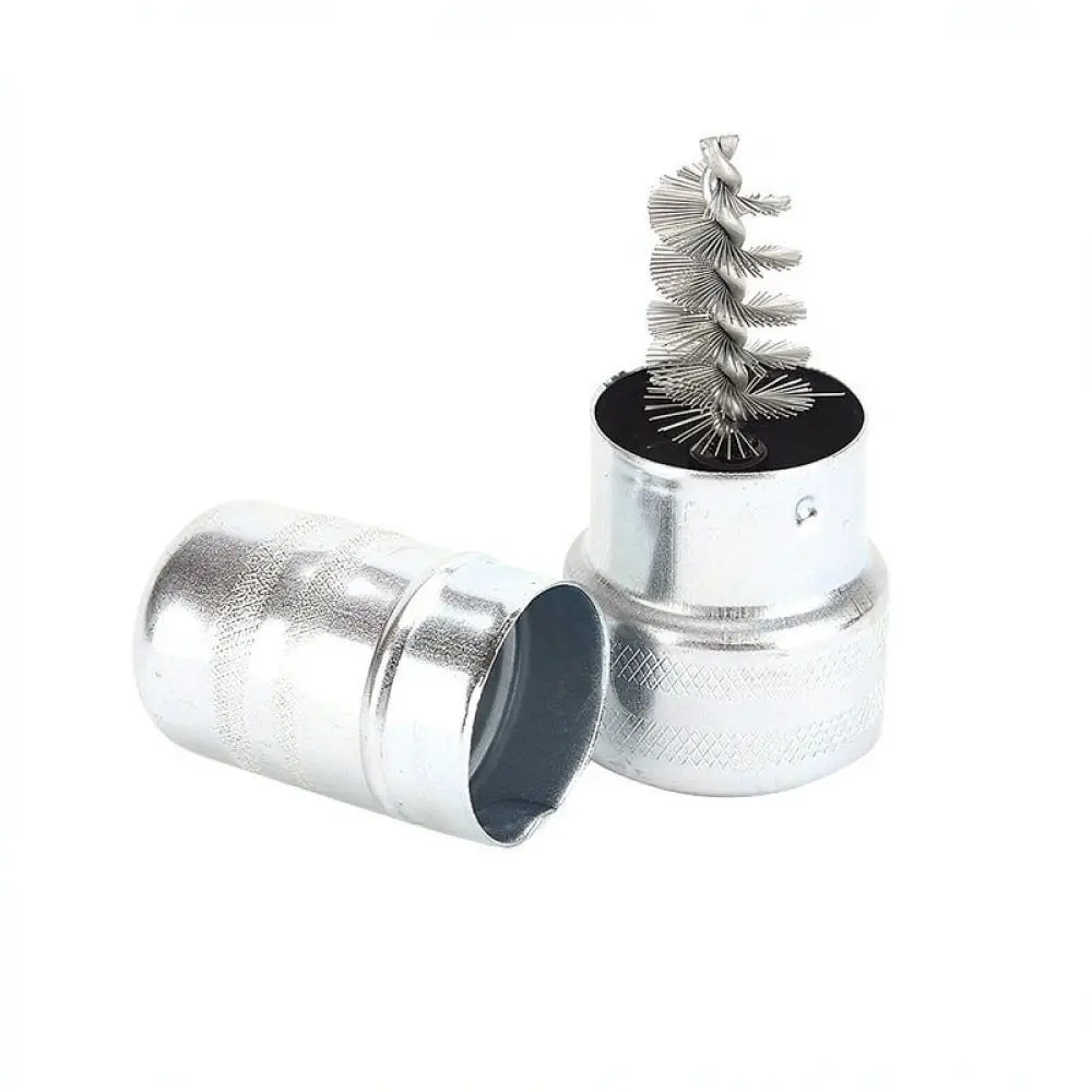 Compact Battery Terminal Cleaning Tool Steel Wire Brush Automotive Post Corrosion Dirt Remover For Essential Vehicle Care