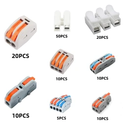 Wire Connector Electric Strip Connectors Mini Cage Spring Universal Compact Quick Wiring Conductors Push-in Terminal