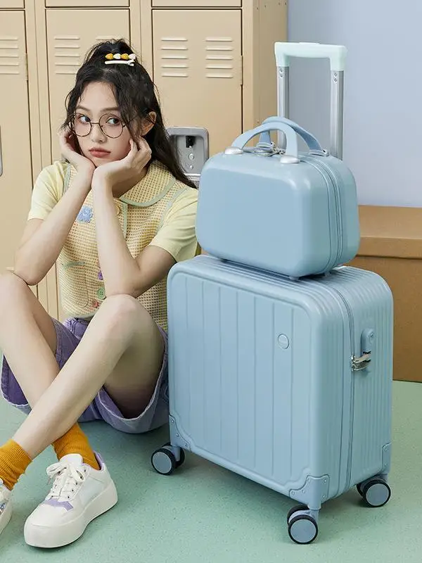 lightweight-portable-luggage-small-size-travel-bag-thickened-carry-on-wheel-spinner-fashionable-square-design-with-tsa-lock