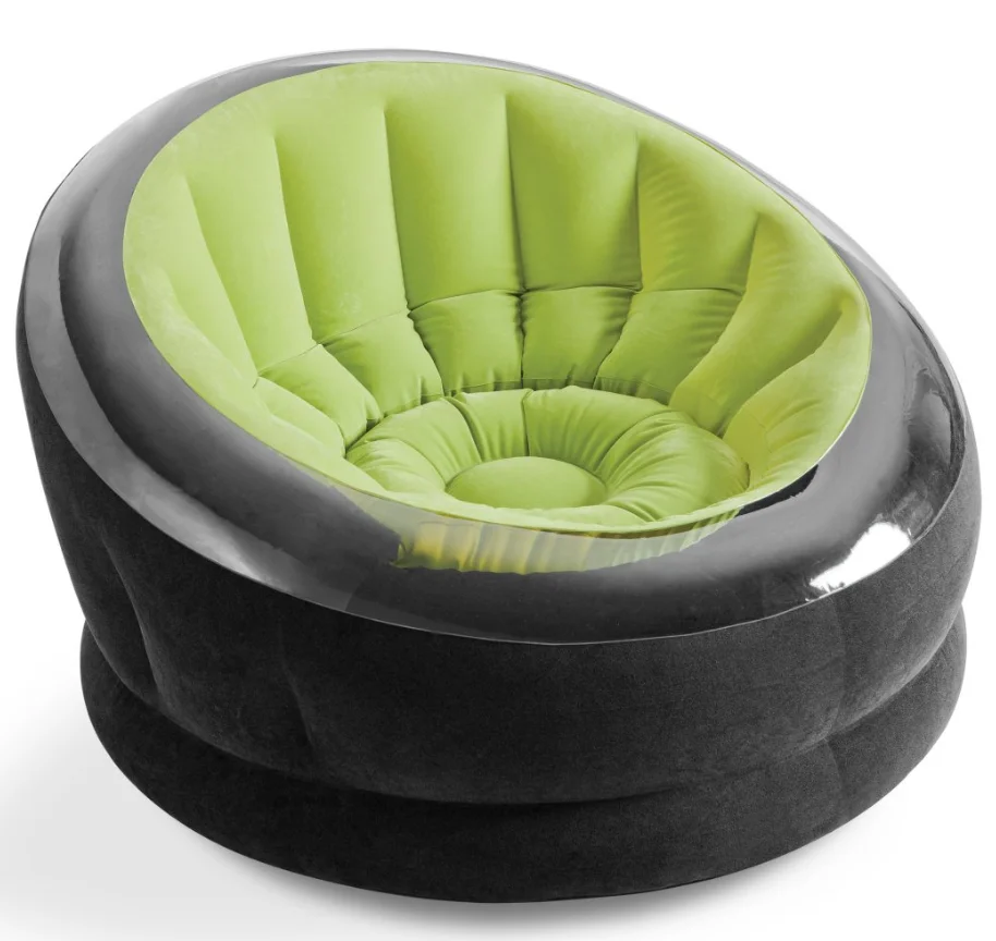Inflatable air sofa for easy setting and luxurious lounge