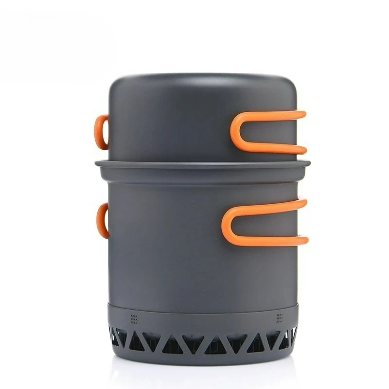 

Camping 1.3L 2.3L Cookware Outdoor Cooking Set Heat Cooker Travel Tableware Pot Kettle Tourist Kitchen Utensil Equipment