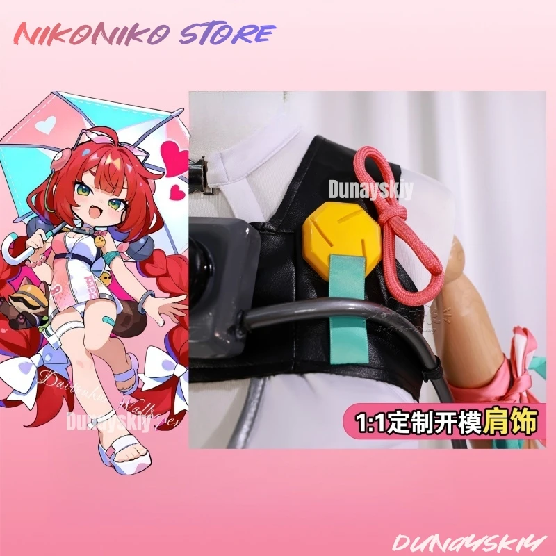 Game Zenless Zone Zero Ukinami Yuzuha Cosplay Costume Summer Swimsuit With Accessories Bag Red Wig Halloween Carnival Women Girl