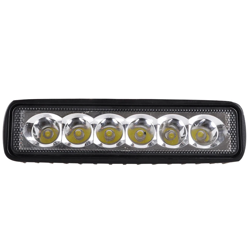 6LED 18W 12V Car Work Light DRL High Bright Spotlight Waterproof Offroad Automobile Truck Night Driving Headlights Fog Lamp