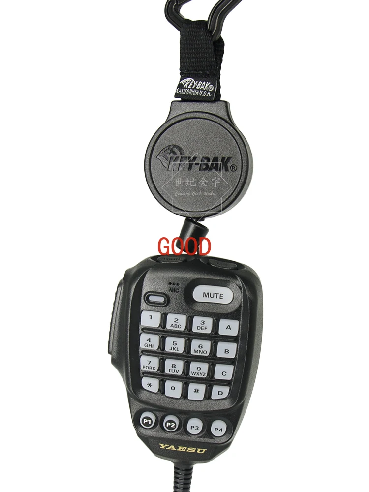 Hand Mi Rebound Pulling Rope Off-Road Station Microphone Stretching Hook Retractable Keychain