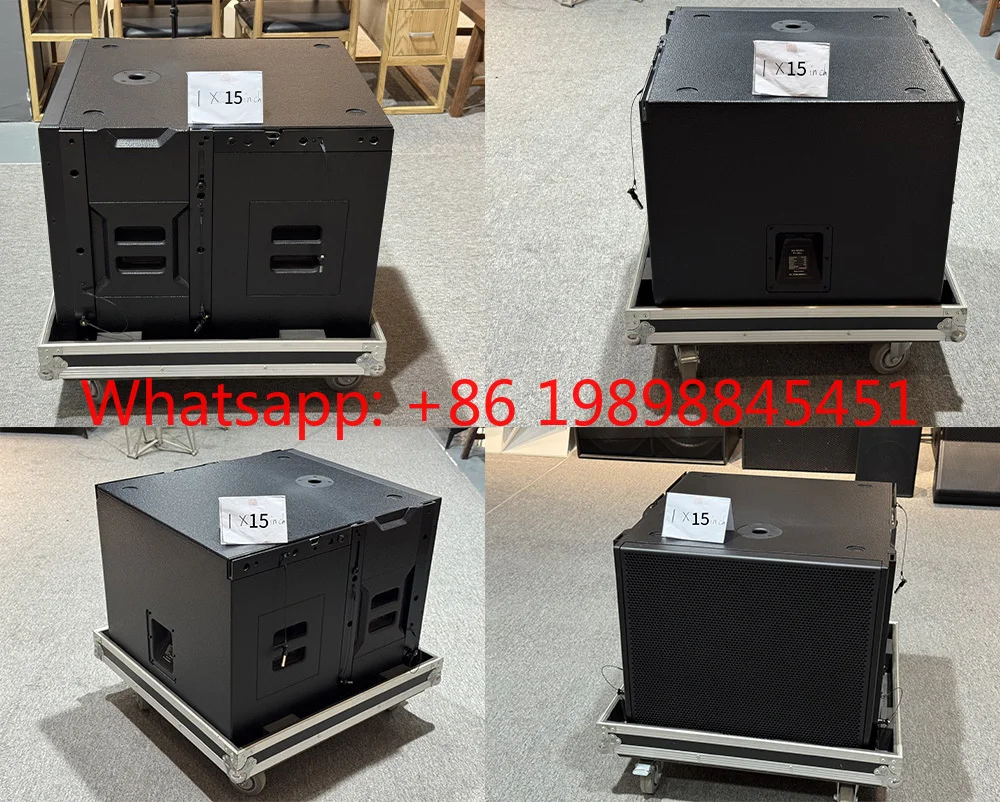 Professional DJ 15-Inch Neodymium Wooden Passive Surround Sound Subwoofer Audio System 1200W