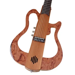 Silence Classical Guitar 39 Inch Full Canada Satin 6 String Maple Wood Body One Side Can Foldable Silent Guitar with Speaker