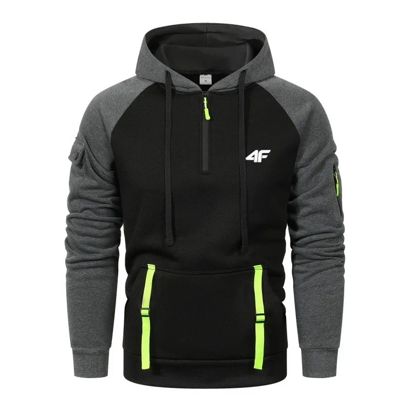 

New fashion for autumn and winter 2025: Daily outdoor arm zipper long-sleeved shirts, pullovers, men's coats, sportswear