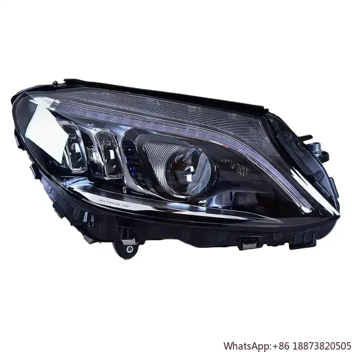 RTS Modified Headlight For Mercedes Benz W205 Led Headlight 2015-2021 Upgraded Multibeam Led Headlight New dynamic Turn Signal