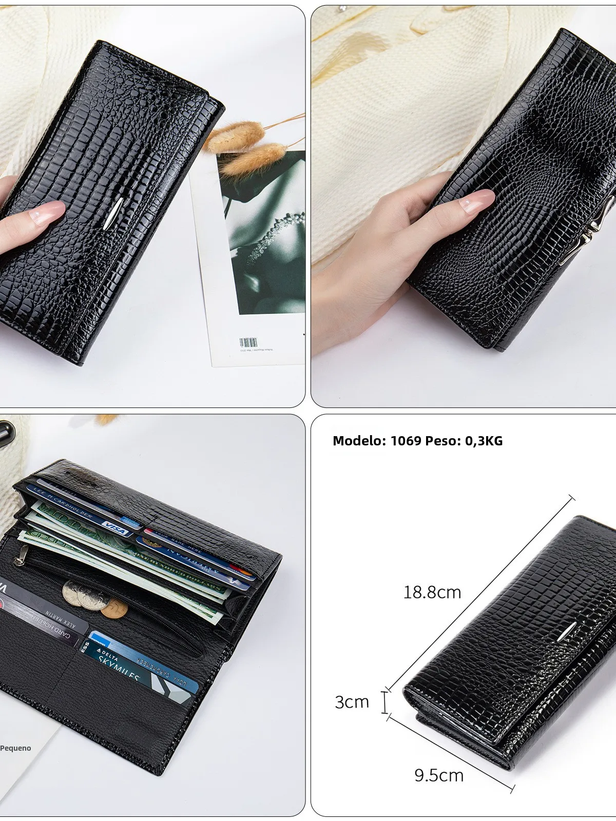 高級女性用財布高品質新モデルハンドヘルドバッグ多用途トップレイヤー牛革小銭入れファッショナブルな春コレクション