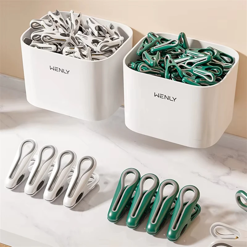 Windproof Clothespins Air Drying Clothes Socks Underwear Fixed Pins Household Small Clips Food Snack Bag Sealing Clips